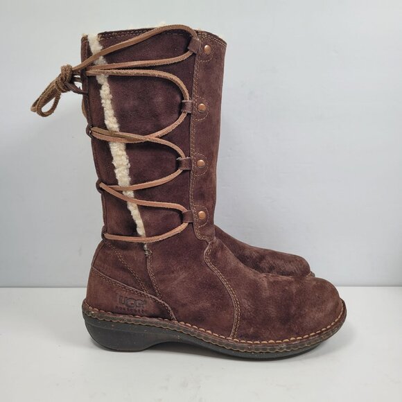 UGG Australia Surfcat Women's Brown Winter Boots US Size 8 - Picture 1 of 11